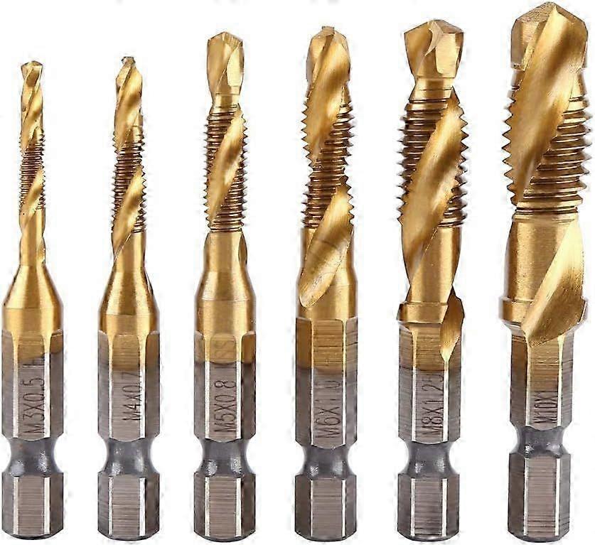 M3-M10 HSS Titanium Tap Bits Set