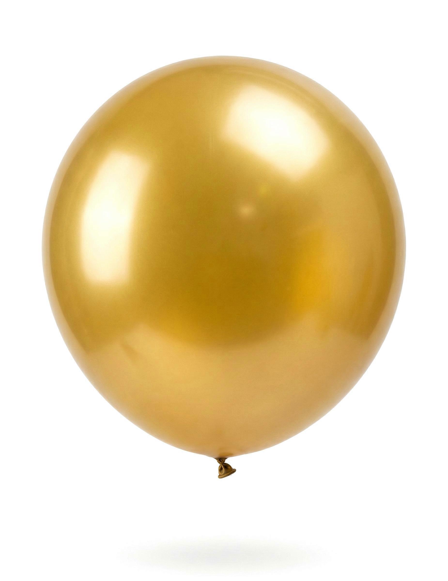 Giant gold latex balloon 80 cm