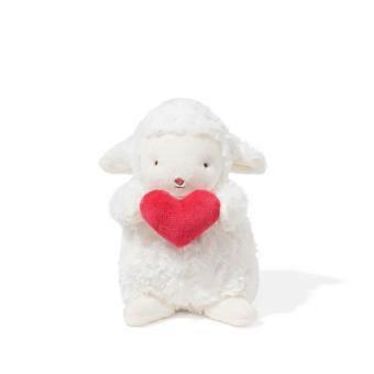 Bunnies by the Bay Wee Kiddo Lamb Holding Heart Soft Character Plush Toy 19cm