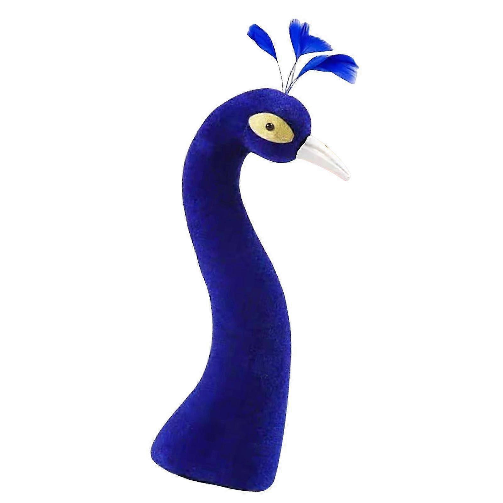 35cm Peacock Velvet Display Head