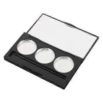 Magnetic Makeup Palette, Refillable Compact Travel-Friendly Case for Eyeshadow and Blush, Customizable Magnetic Pans, Compatible with Standard Magneti