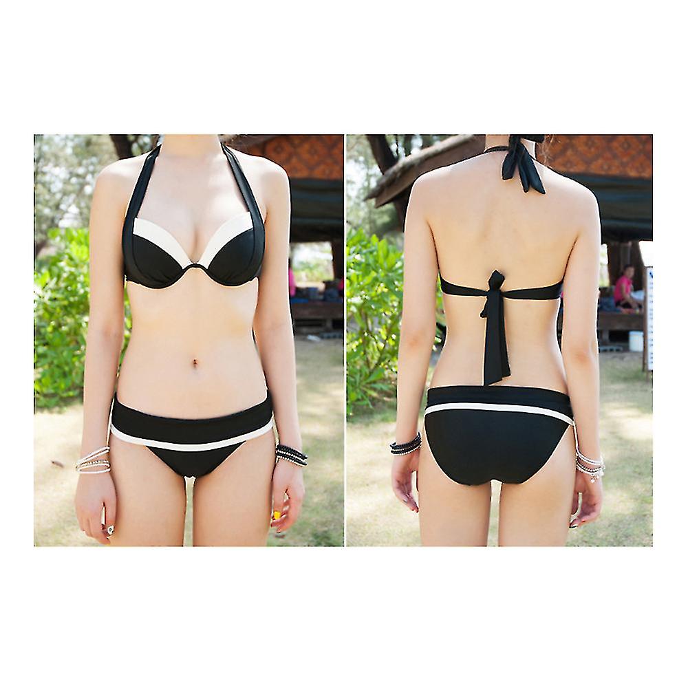 Swimwear Swimwear Underwire Push-up Stripes Ladies Bikini Set 3