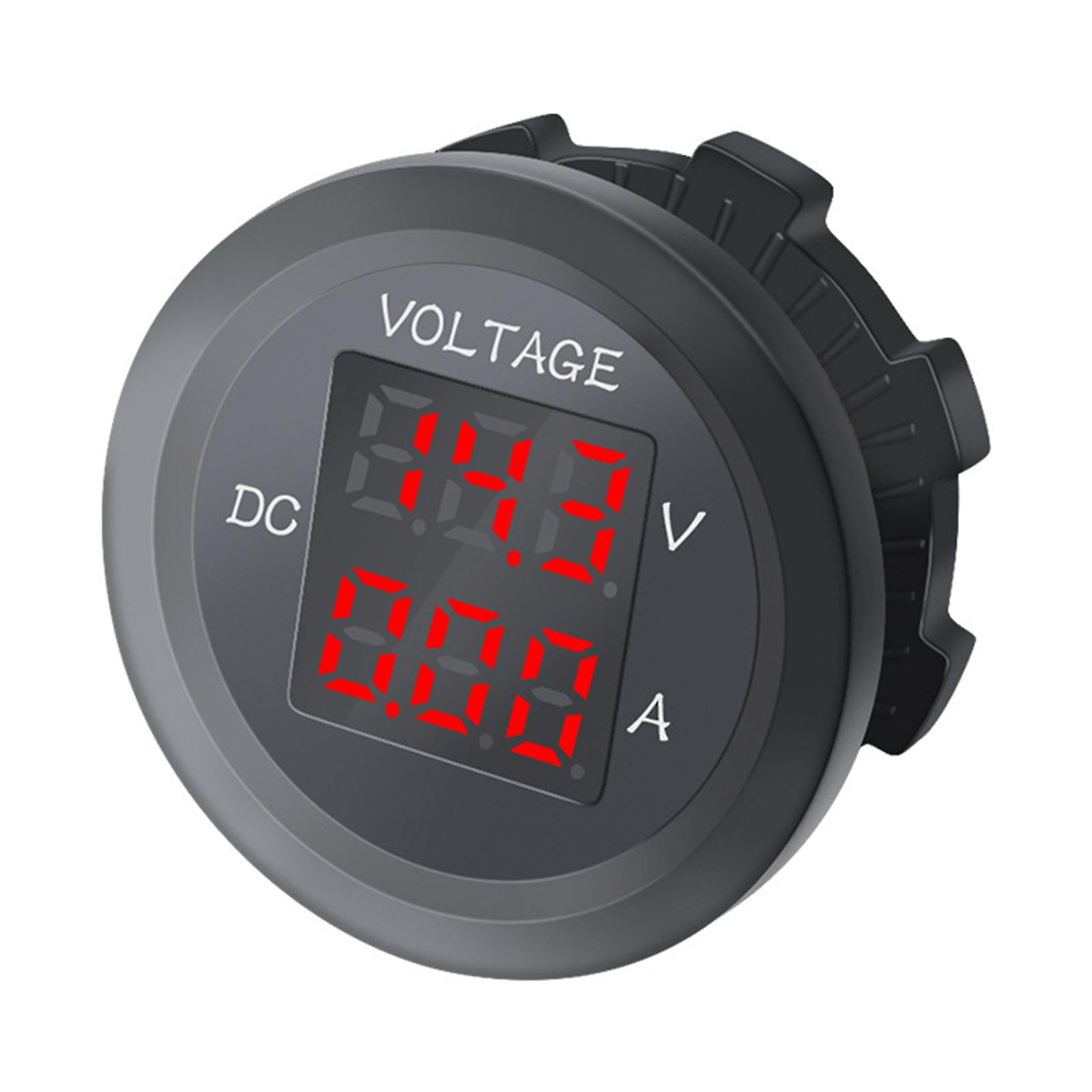 For Dc 12v-24v Digital Voltmeter Ammeter Dual Display Voltage Detector Current M