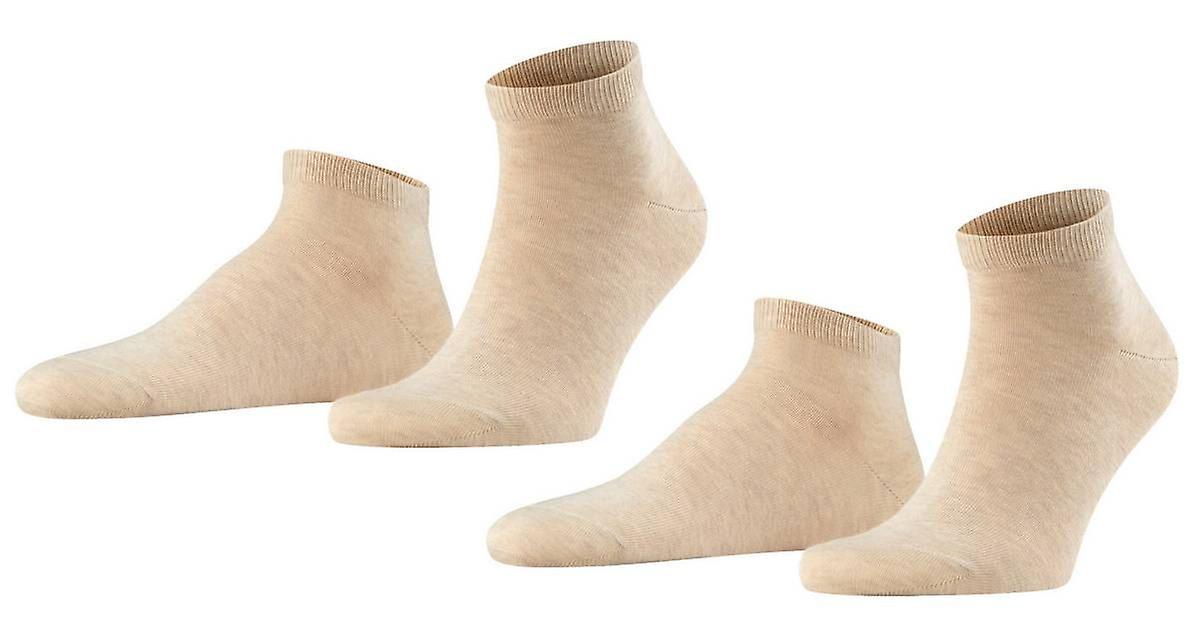 Falke Happy 2 Pack Sneaker Socks - Sand Mel Beige