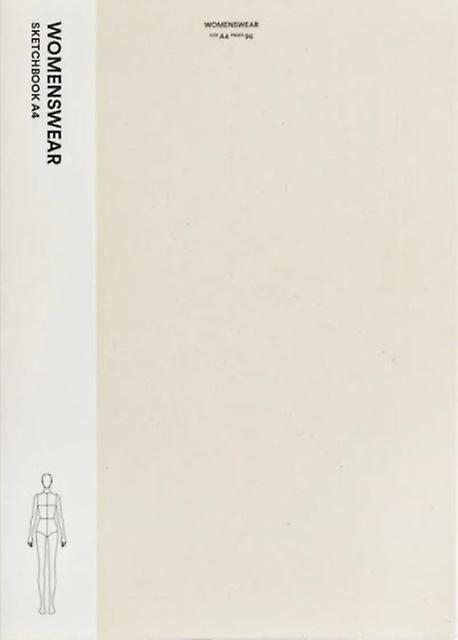 פנקס סקיצות אופנה לנשים בגודל A4 מאת ספר בכריכה קשה של Fashionary