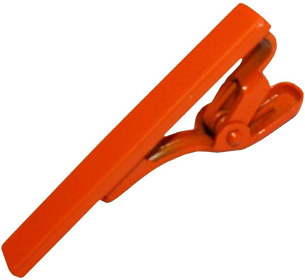 Bassin and Brown Plain Tie Bar - Orange