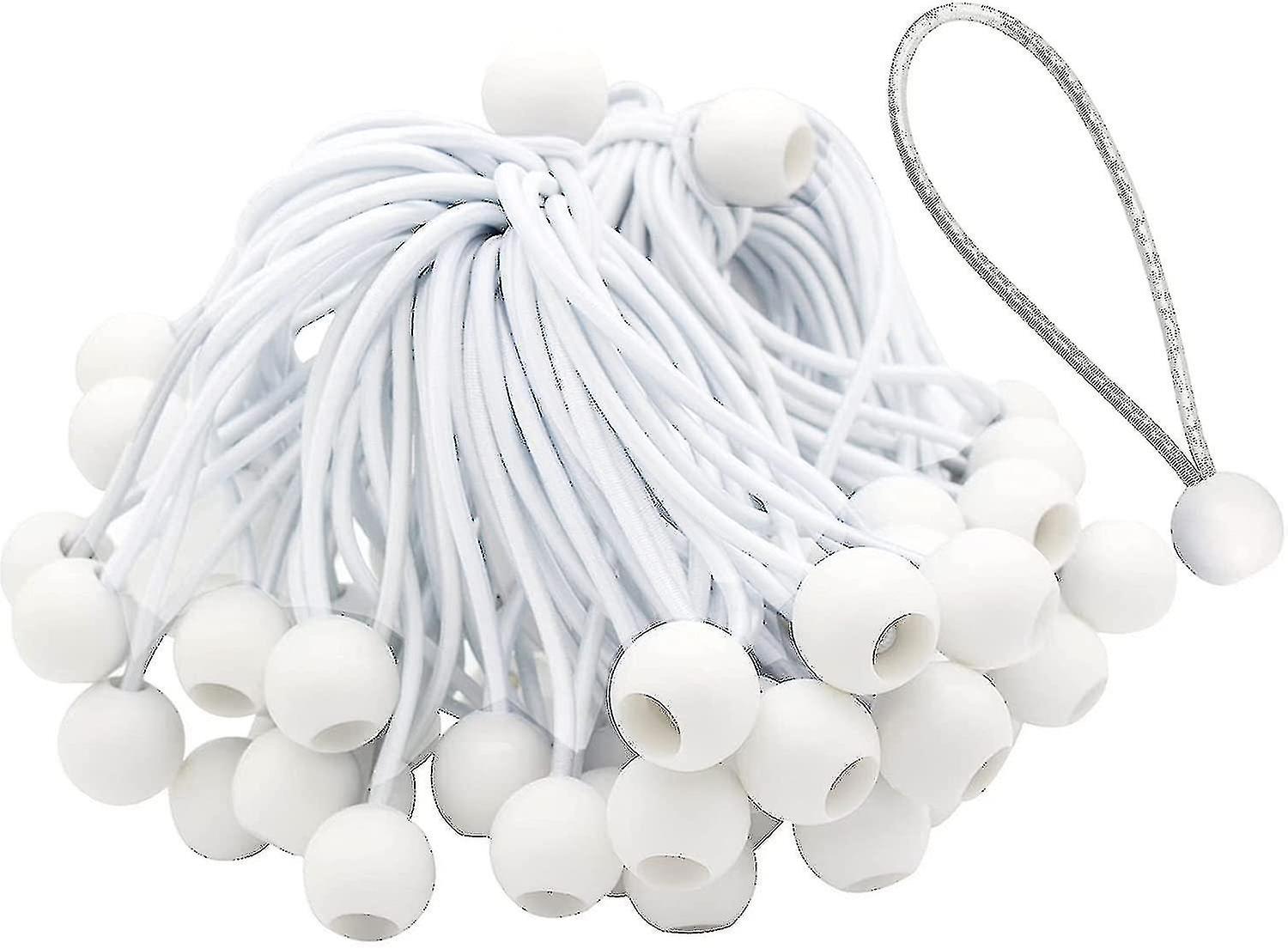 50 Pack Long Buckle Bungee Cords For Marquees, Tents, Banners And Tarps