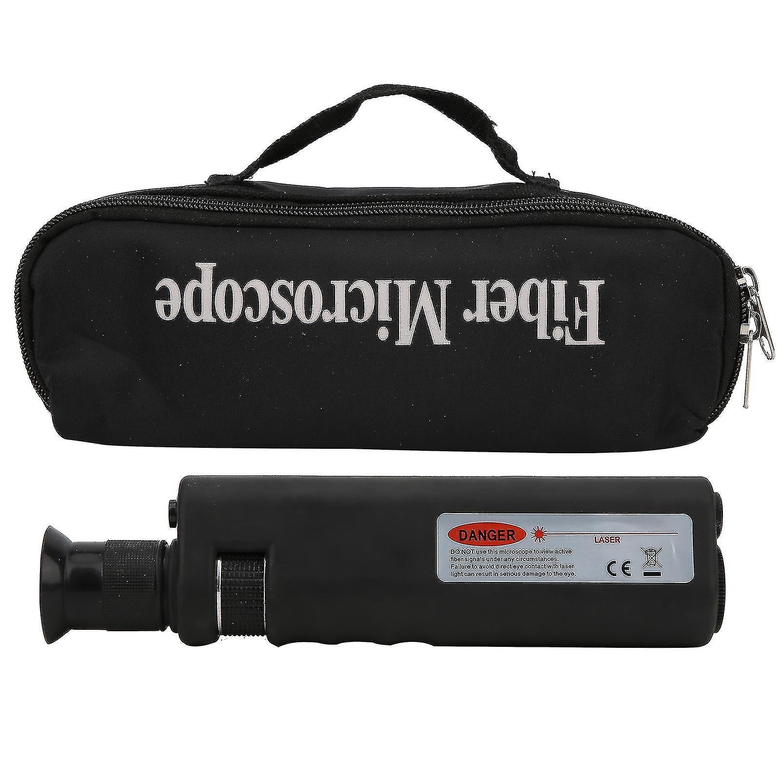Handheld Fiber Optical Microscope End Face Detector Magnifying Glass Diagnostic Tools400x Adaptor 2.5mm