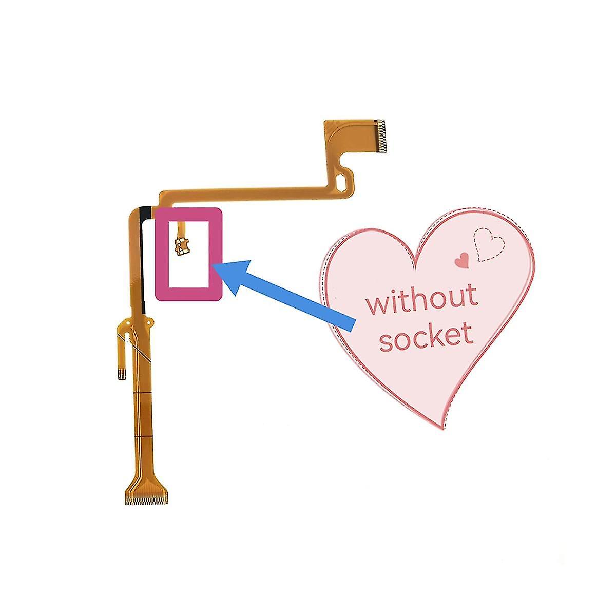 1pcs New Lcd Rotating Shaft Flex Cable For - Fz150 Digital Camera Rep (with Socket)