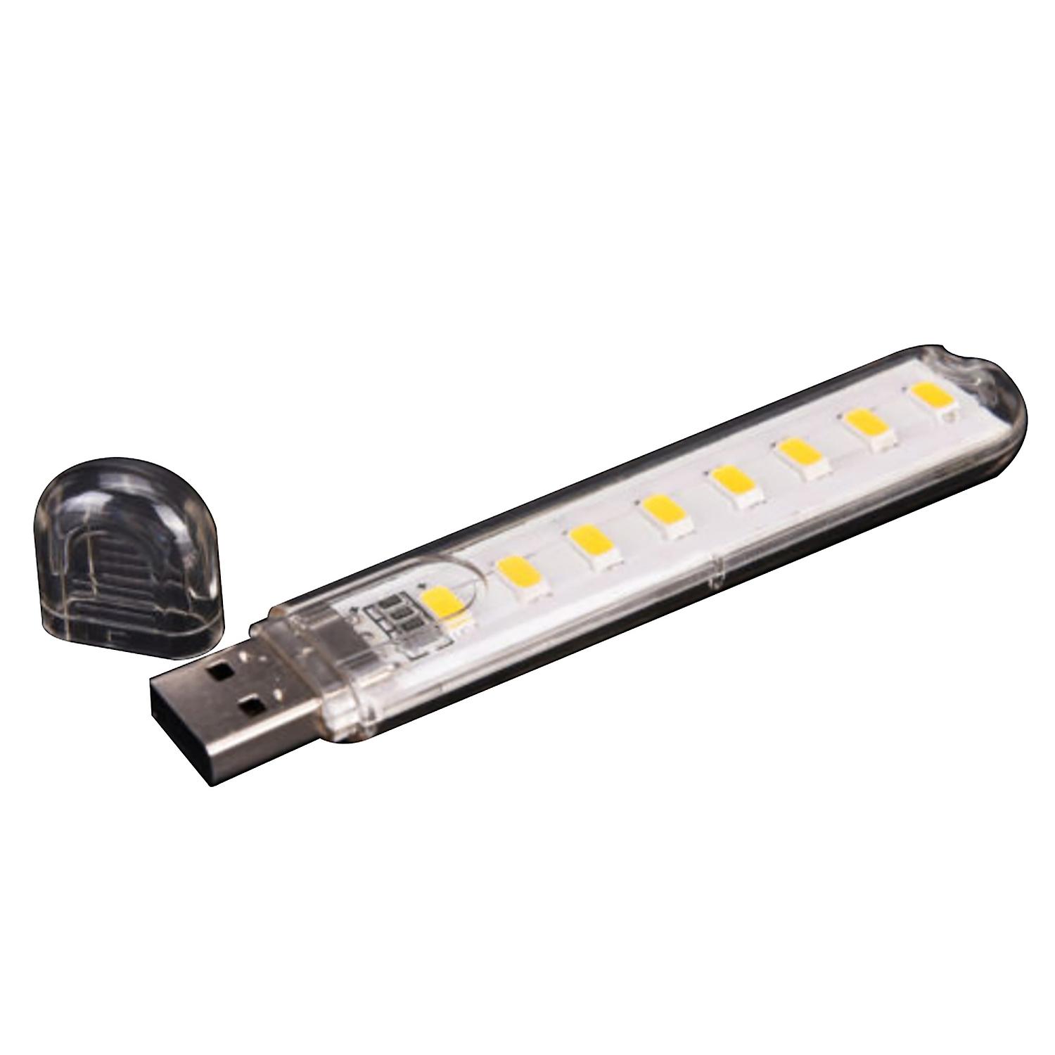8 LED Energy Saving USB Night Light Lamp Portable for Computer Notebook Lighting