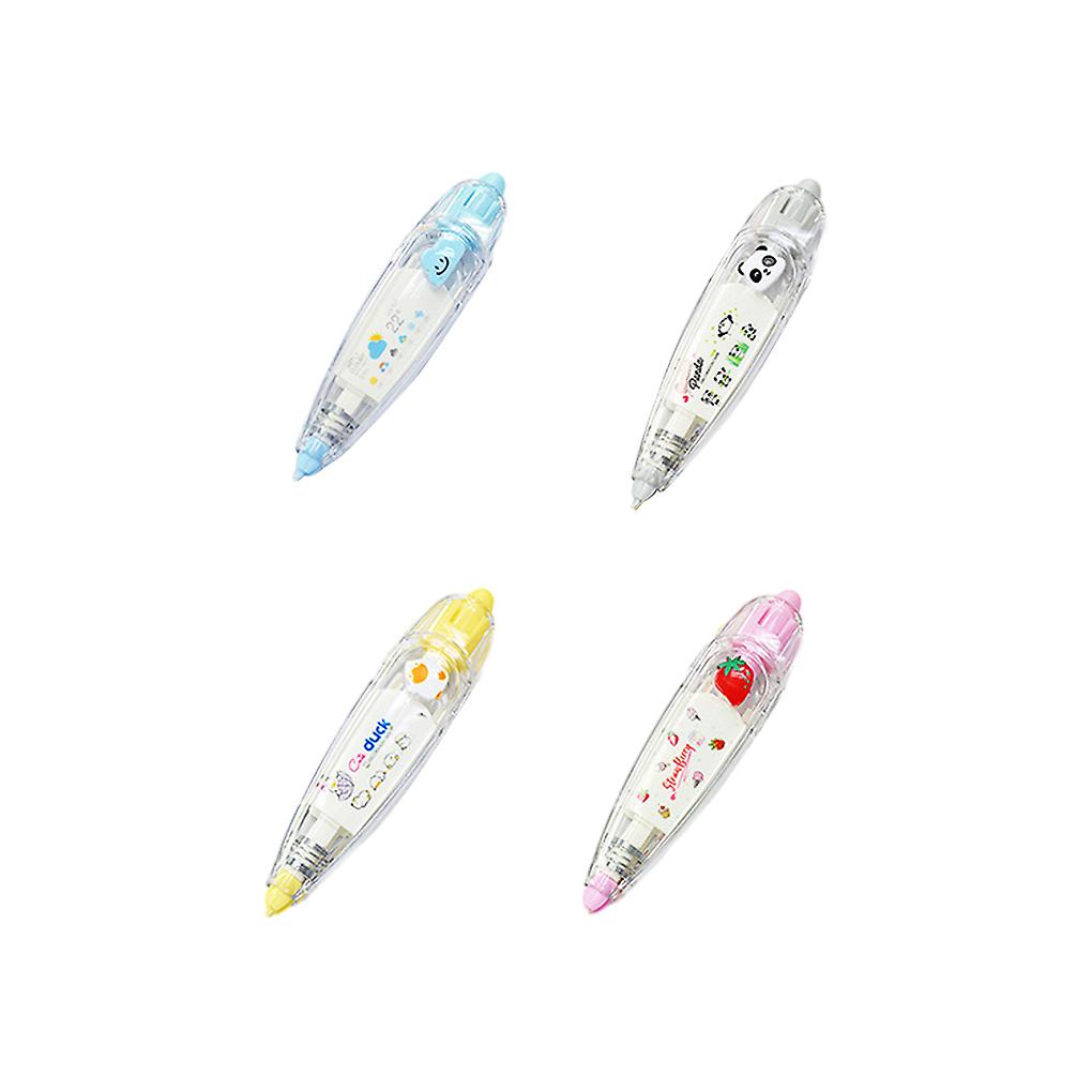 4piece Cartoon Pattern Correction Tape Gift For Scrapbooking Cartoon Pattern Correction Tapes