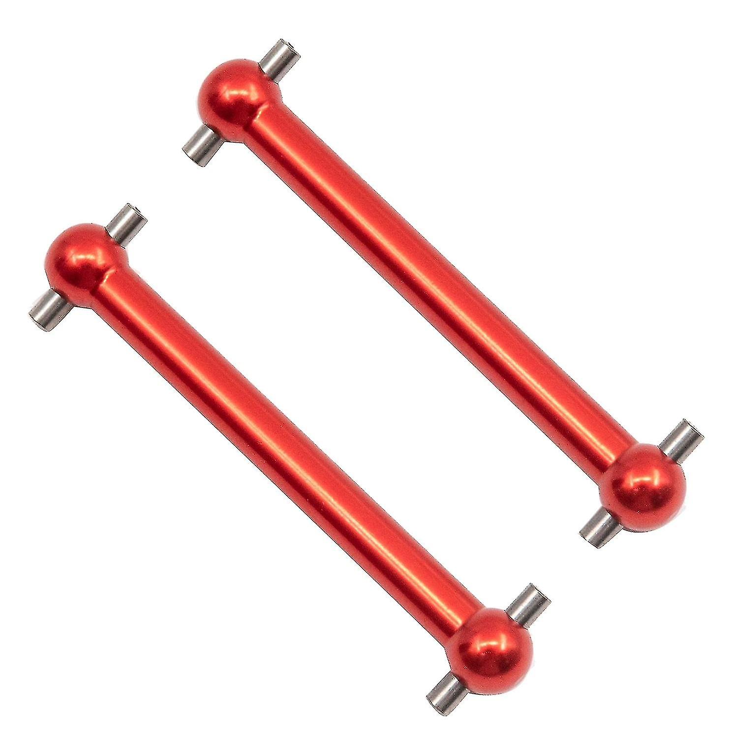 2pcs eje de transmisión Dogbone para Tt02b 1/10 Rc coche, rojo