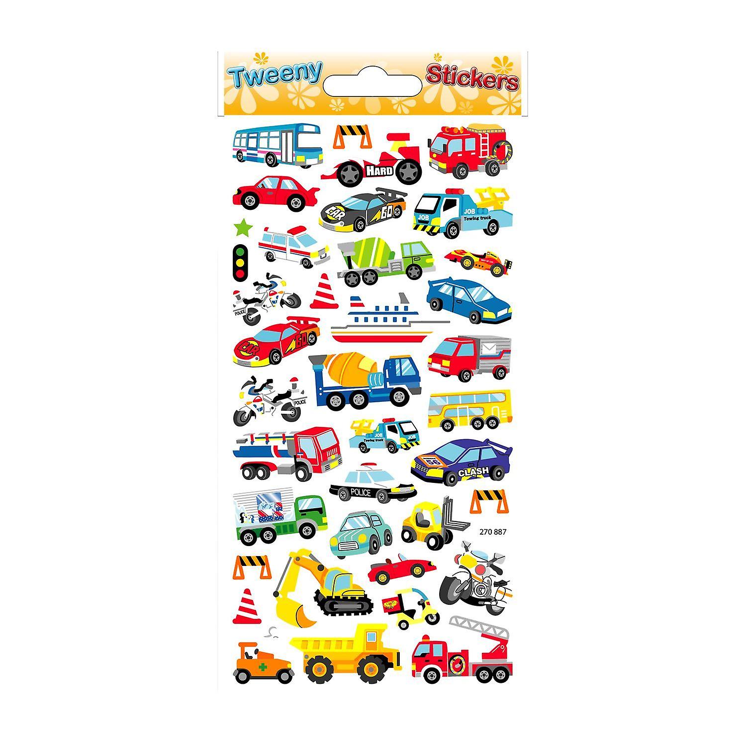 Repositionable stickers - Foam - Vehicles