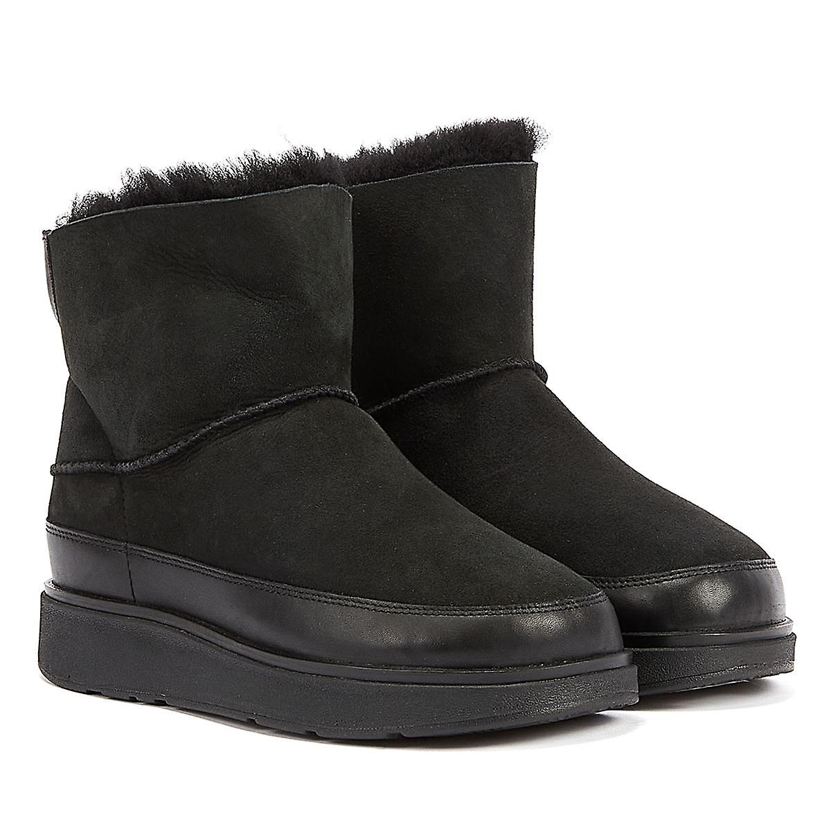 FitFlop Shearling Women's Black Boots