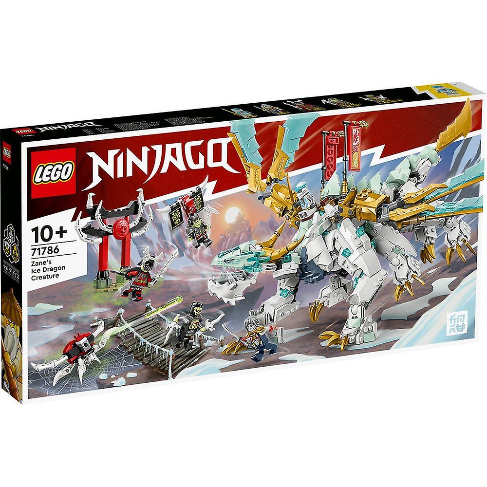 LEGO NINJAGO Zane’s Ice Dragon Creature 71786 Building Toy Set (973 Pieces)