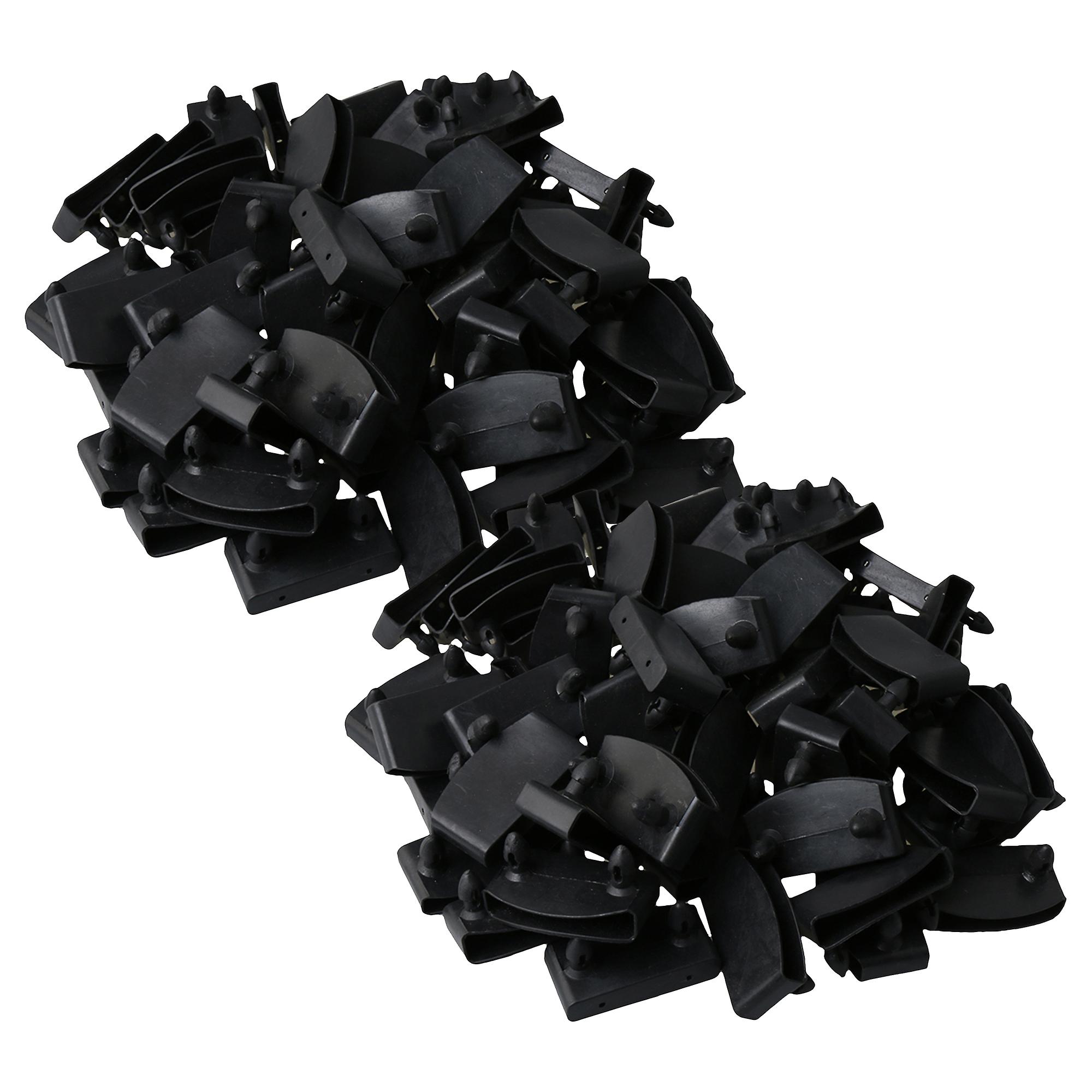 100Pcs Plastic Single End Caps Bed Slat Holders for Holding Bed 50x9mm