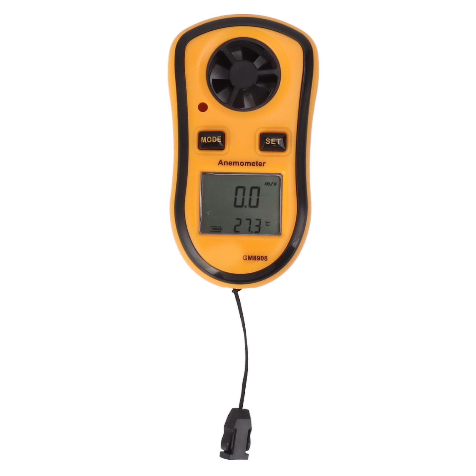 Handheld Digital Anemometer Wind Meter with LCD 104x58x20mm Lightweight