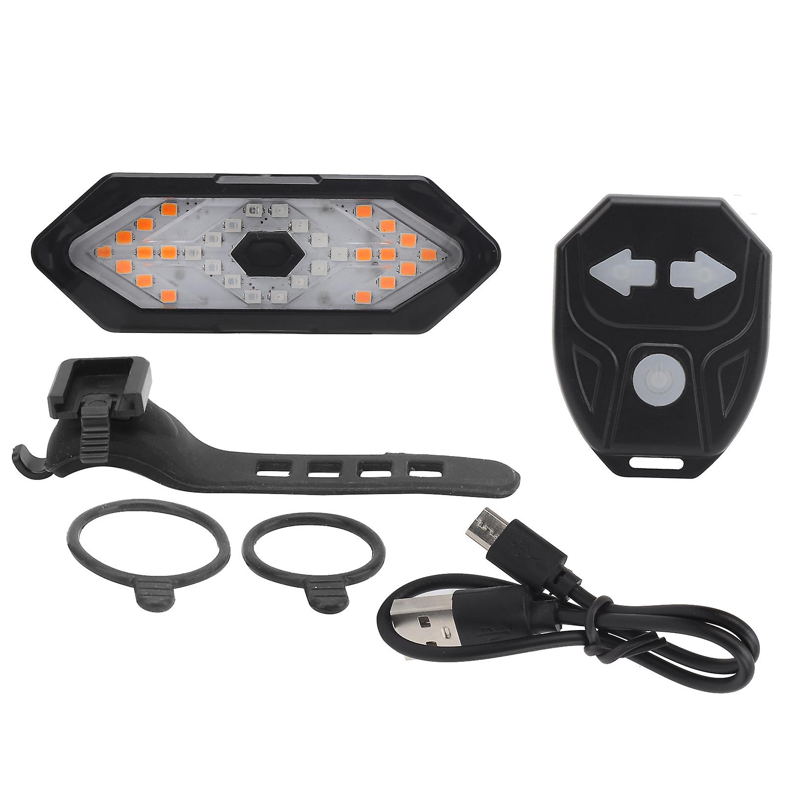 Bike Remote Control Tail Light Bicycle USB Rechargeable Turning Rear Light with Speaker