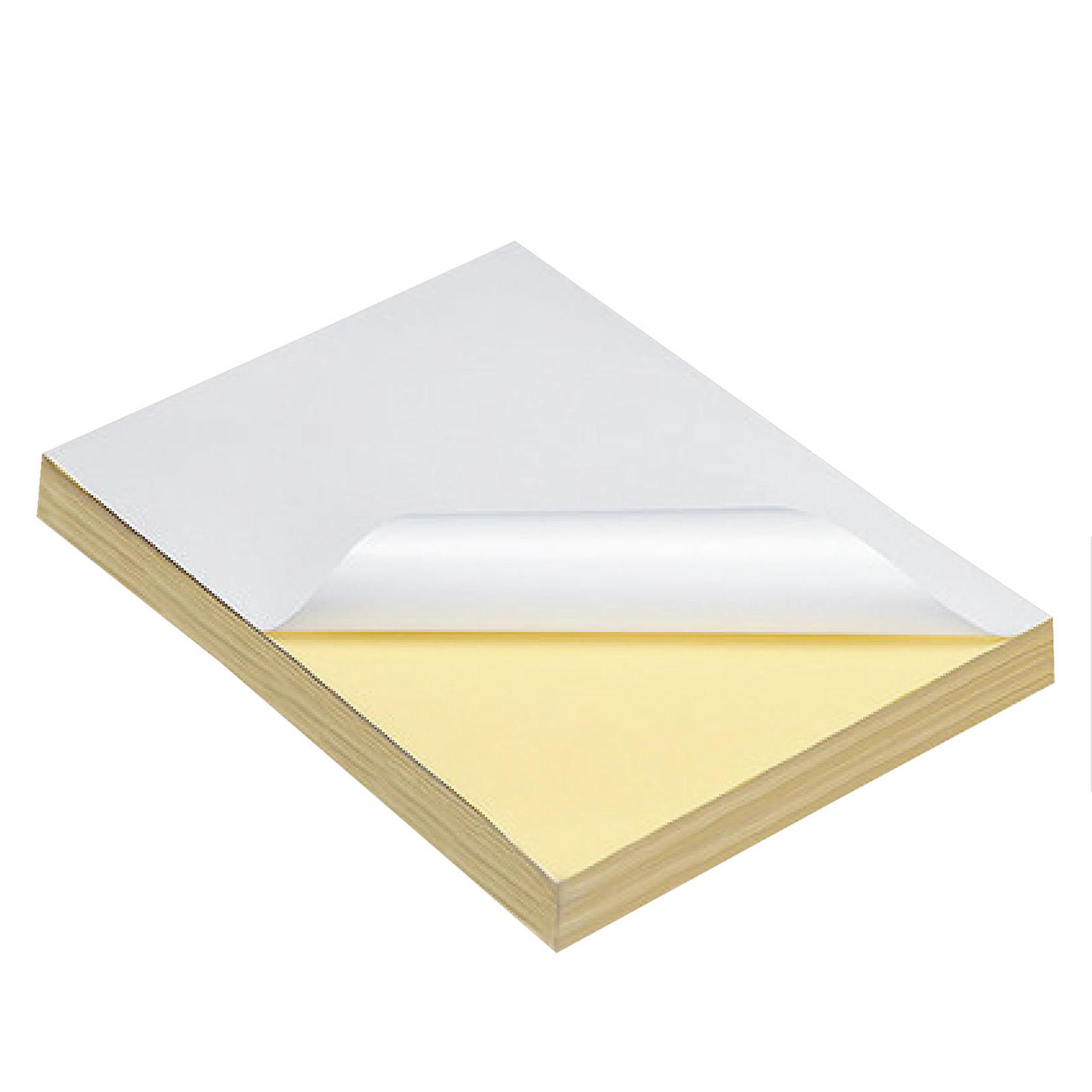100 Sheets A4 Adhesive Paper Clear Printing Plant Fiber Sticker Printer Paper Self Adhesive Paper A4 Matte