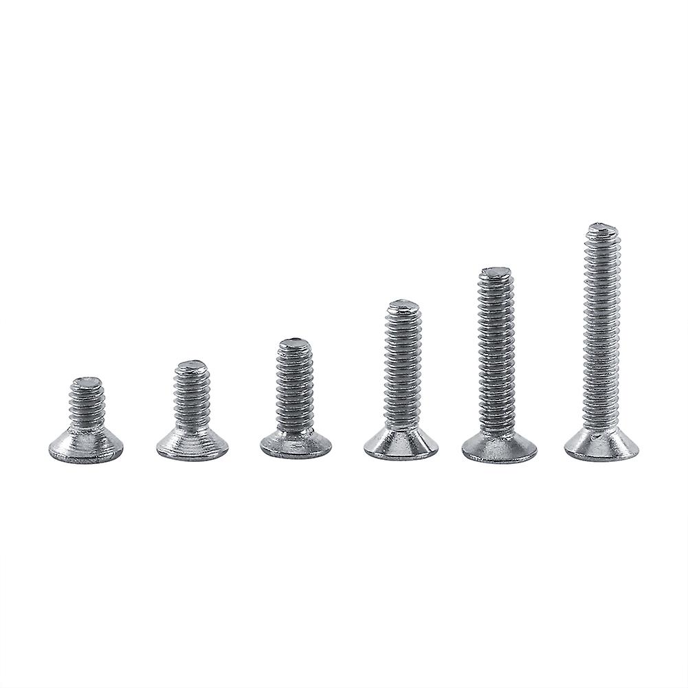 M2 304 Stainless Steel Flat Head Hex Socket Screws Nut Washer Set