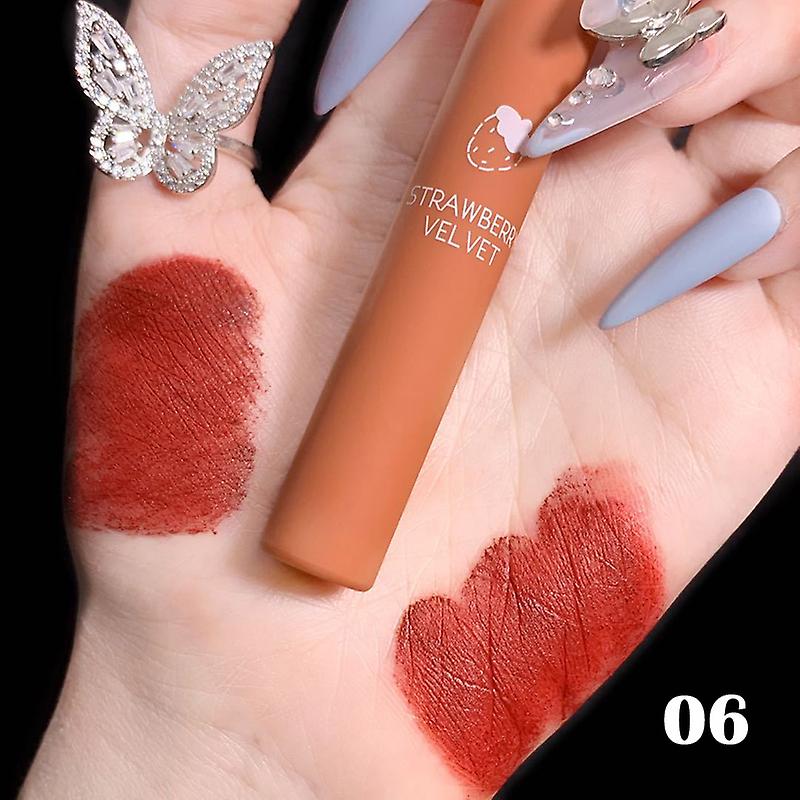 Non-Stick Liquid Lipstick Matte Velvet Long-Lasting Moisturizing Waterproof Lip Glaze