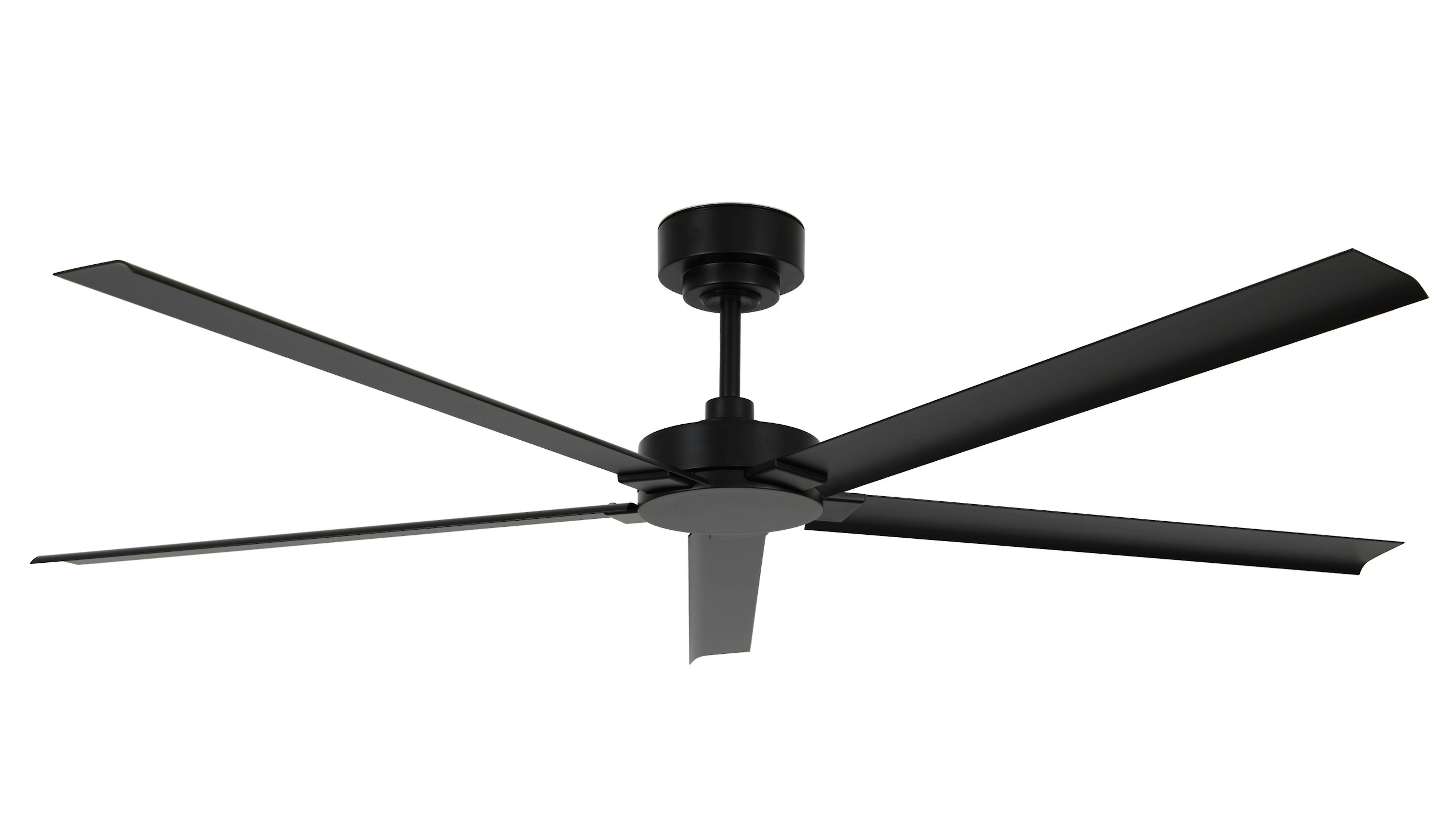 Ventilatore da soffitto a risparmio energetico per esterni Monza Nero