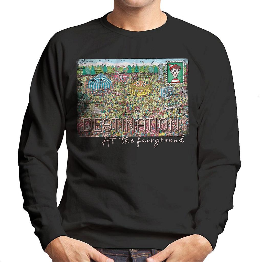 Where's Wally Destination At The Fairground Men's Sweatshirt