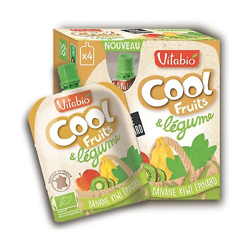 Cool Fruits and Vegetables Banana Kiwi from Aquitaine Spinach 4 units of 90g (Banana - Spinach - Aquitaine - Kiwi)