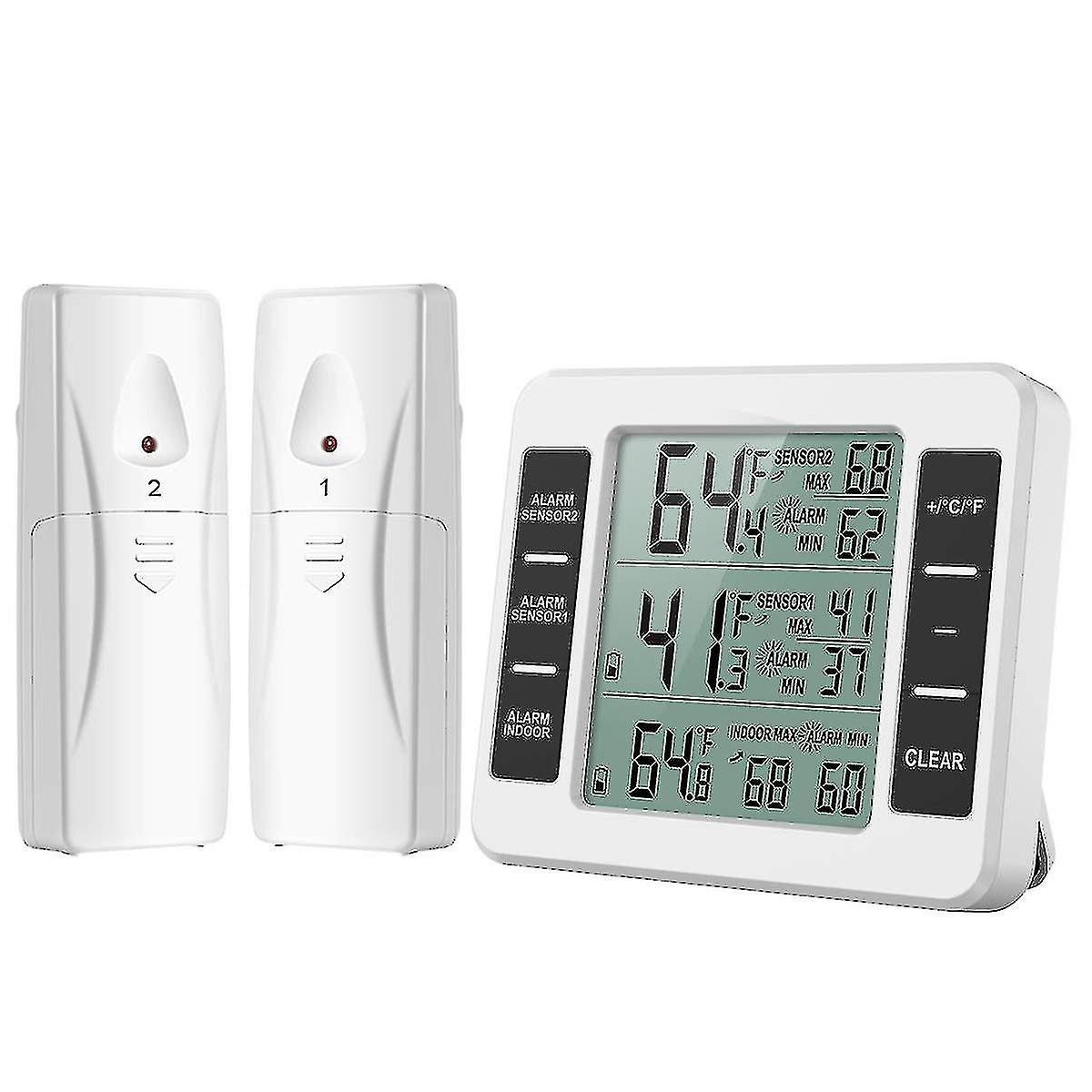Digital Thermometer Wireless With 2 Sensors