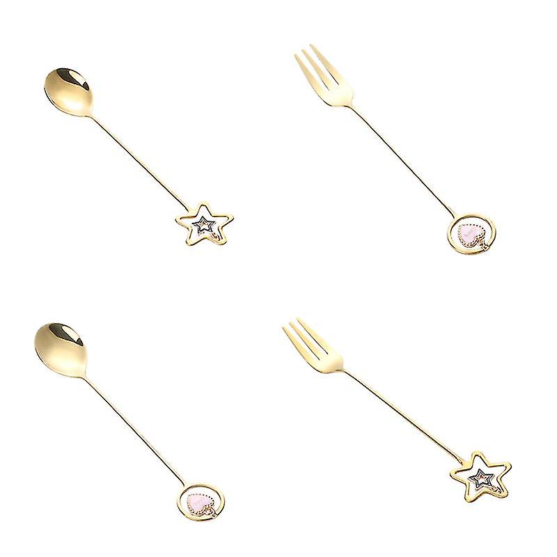 1set Christmas Spoon Fork