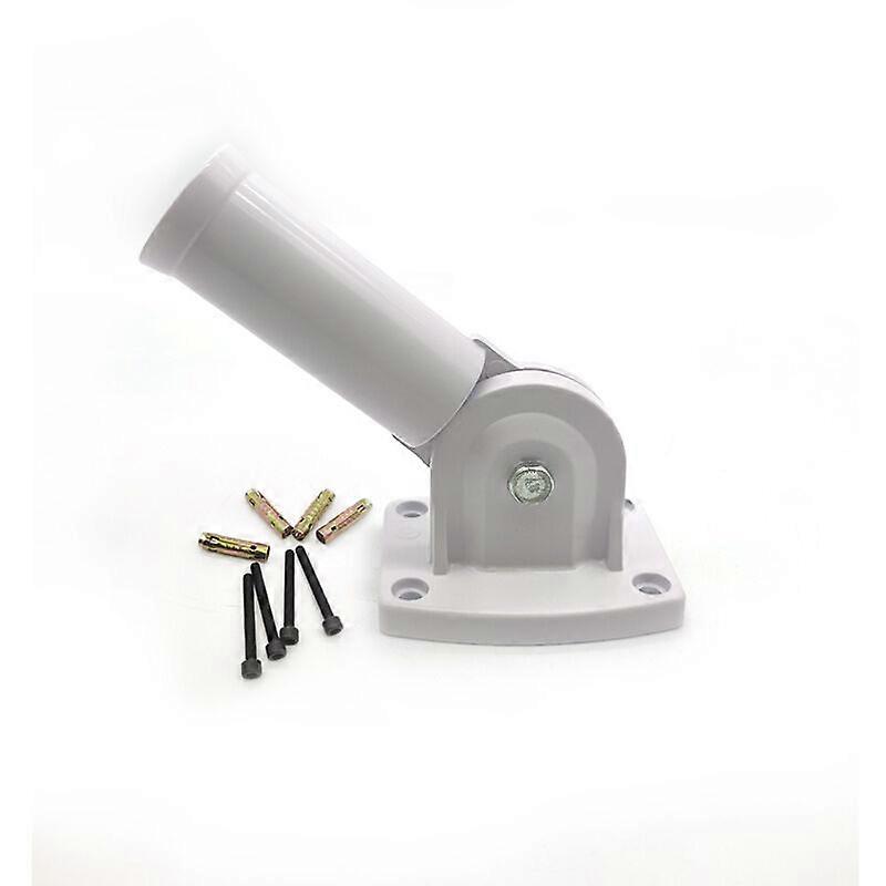 Adjustable Flagpole Support, Flagpole Wall Support, For Home, Adjustable Flagpole Wall Support with Metal Screws, Strong and Rust Free White