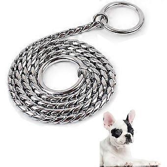 Dog Snake Chain, Chrome Plated Metal Dog Training Choke/Collar Against Rust Tarnish or Breakage, Dog Supplies 5 mm x 65 cm