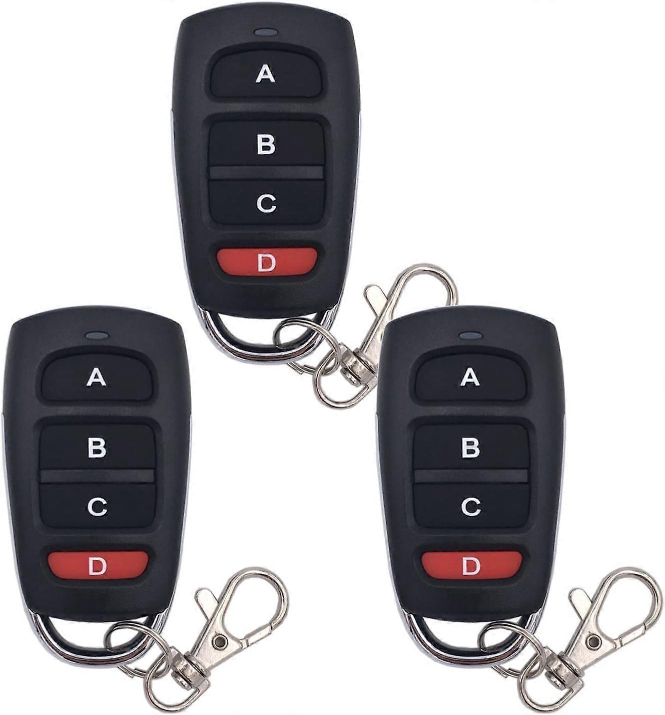 3pcs garage door remote control cloning remote control 433mhz universal wireless remote control key fob Duplicator