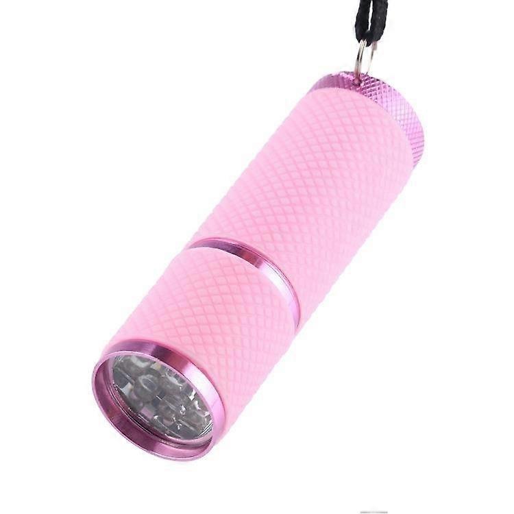 1Pcs Pink Color Mini Flashlight, Led Torch Light, Kids Flashlight with Fluorescent Handle for Campin