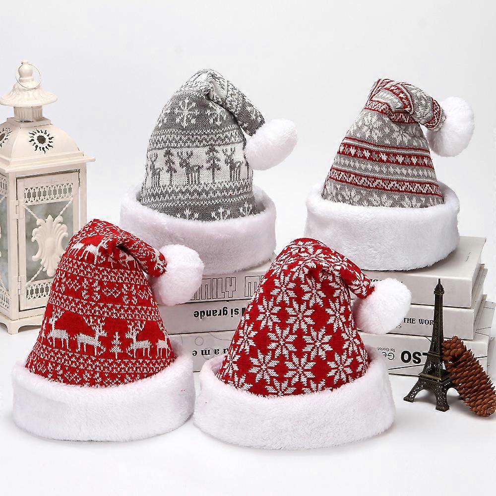 Kerstmuts Winter gebreide gehaakte kerstmuts