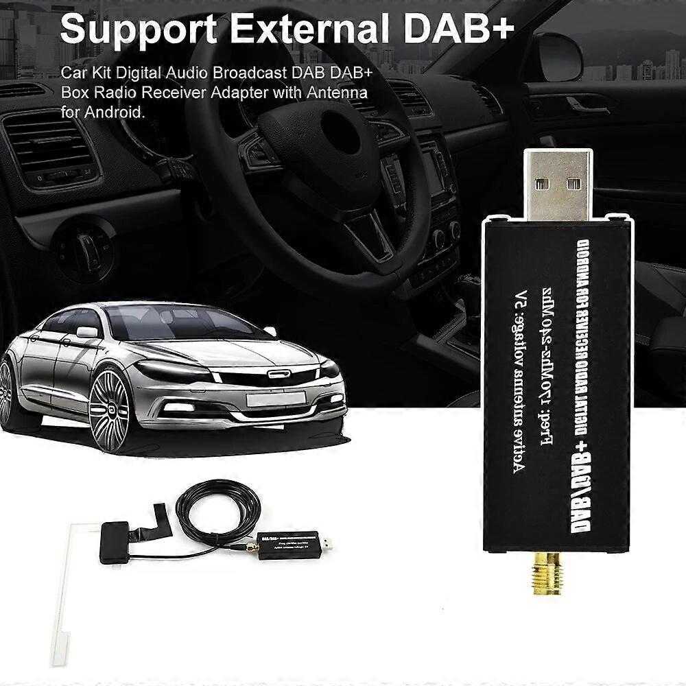 Universal DAB Radio Antenna Receiver With USB Digital Adapter Tuner Box Android Multimedia Video Player Signal Receiver FN9U9901