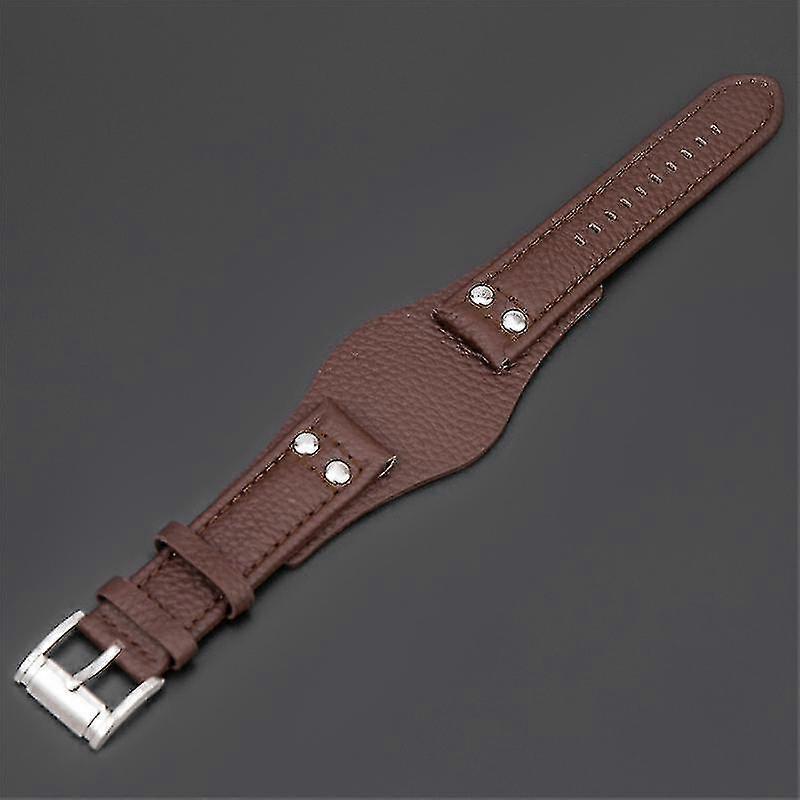 22mm עור אמיתי רצועת שעון עבור מאובן CH2564 CH2565 שעון פלדה אבזם js