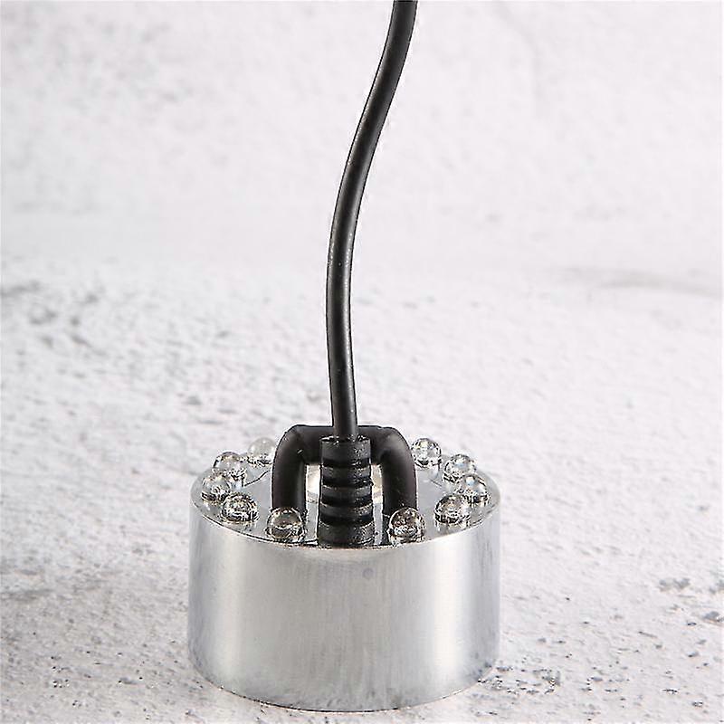 Mini Mist Maker, 12 Led Mister Fogger Water Fountain Pond Fog Machine Atomizer Air Humidifier For H