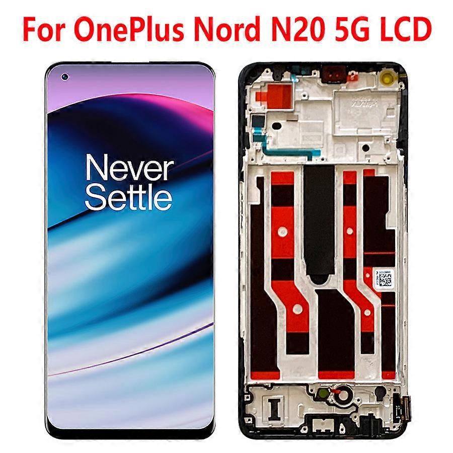 Tib 6.43 Original For Oneplus Nord 20 5g Lcd Display Screen Sensor Panel Digiziter Assembly For Oneplus Nord 20 5g Lcd With Frame