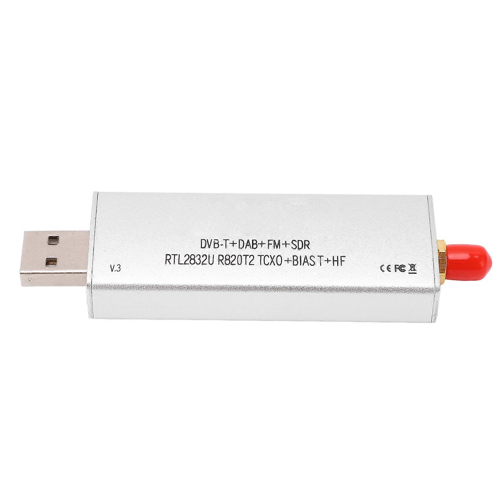 Radio Receiver RTL SDR R820T2 RTL2832U 1PPM TCXO SMA 500KHz?1766MHz for Signal Reception