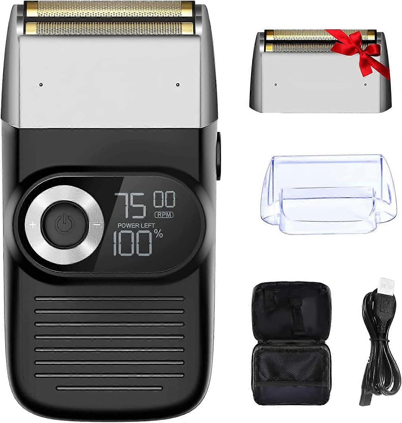 Head Shaver for Bald Men,2 in 1 Electric Shaver for Men, 3-Speed Adjustable Clippers for Men,Washable Foil Shaver with LCD Display,Professional Beard
