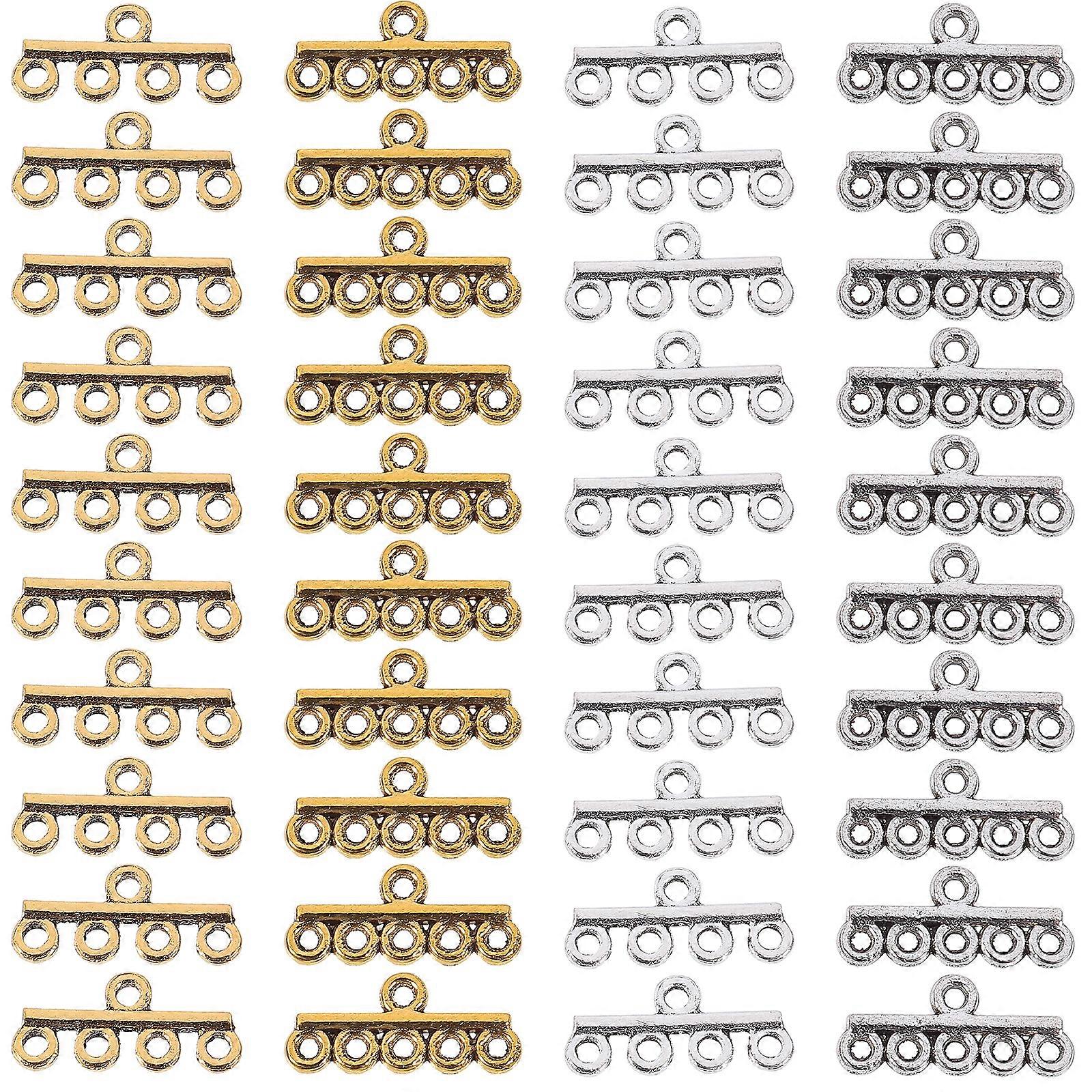 40pcs Necklace Bracelet Alloy Clasps Chain Connectors DIY Jewelry Making Clasps