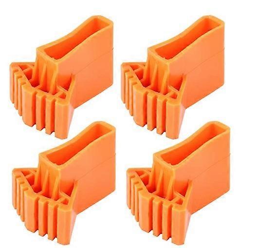 Stykker stigefoddæksler skridsikre stigefødder udskiftning stigefødder, til teleskop- og ingeniørstiger (orange)