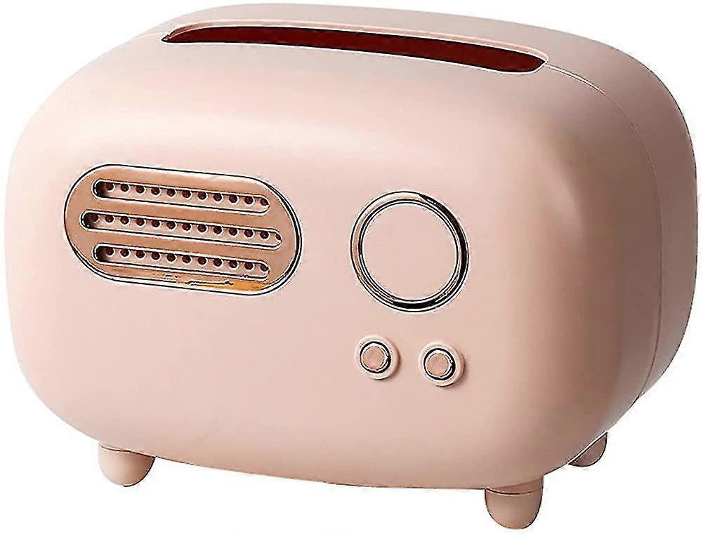 Rectangular Tissue Box, Retro Radio Tissue Box Cover, Vintage Tissue Box Holder