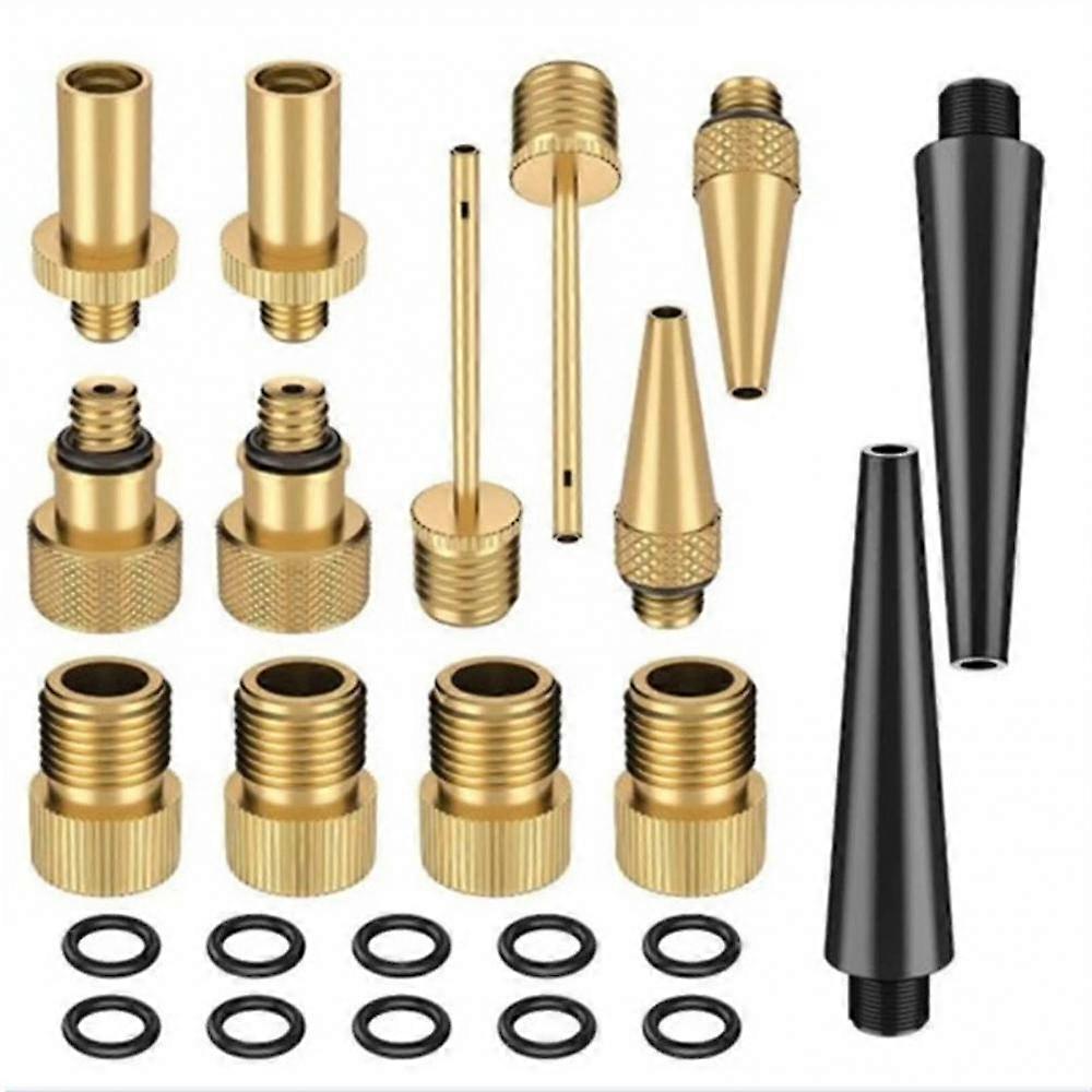 Bicycle Pump Bicycle Valve Adapter 14pcs Air Pump Accessories To Send 10 Gasket Valves
