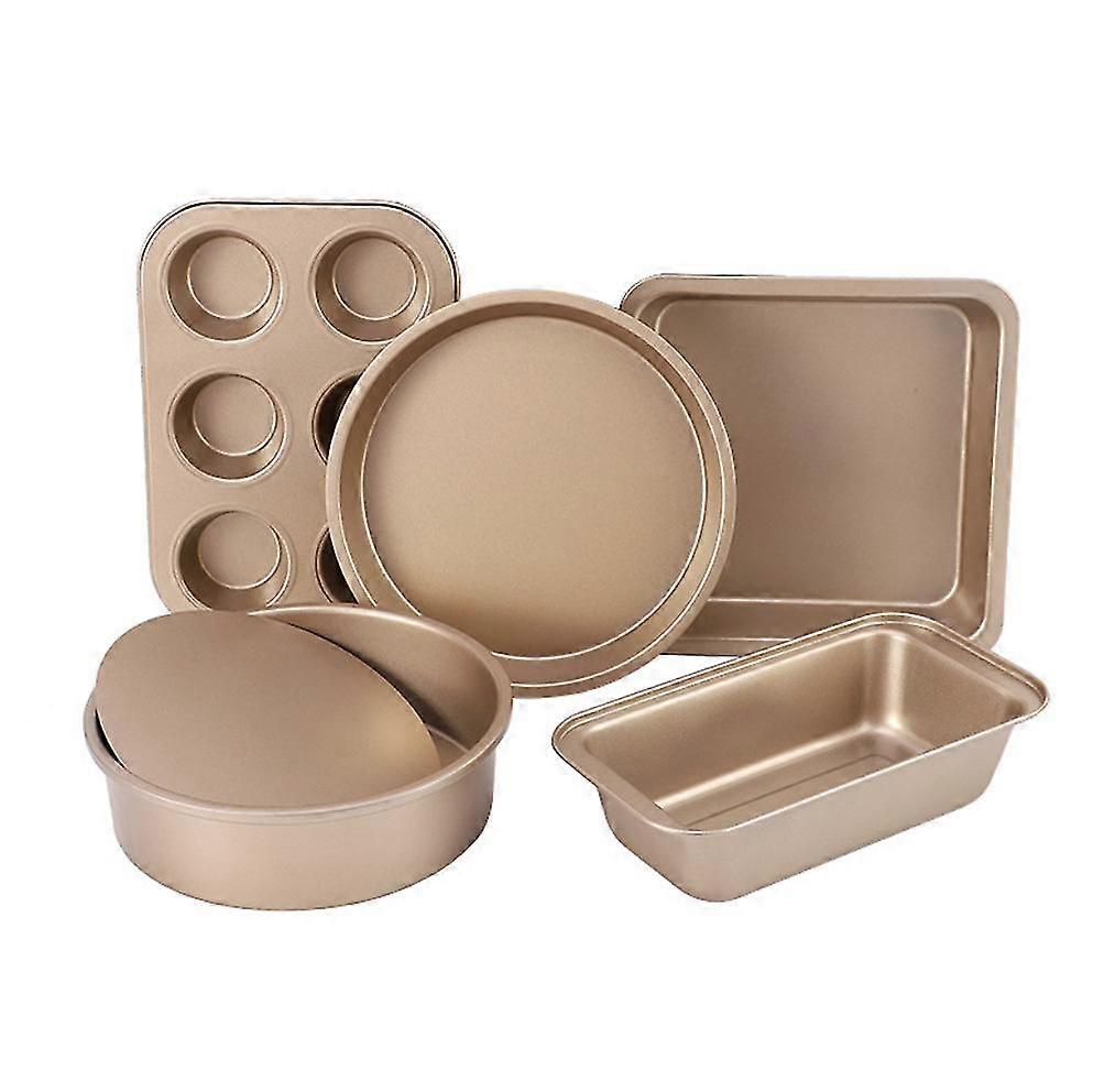 8-Inch Live Bottom Cake Mold 6-Hole Pizza Tray Toast Box Square Baking Tray Baking Tool Set