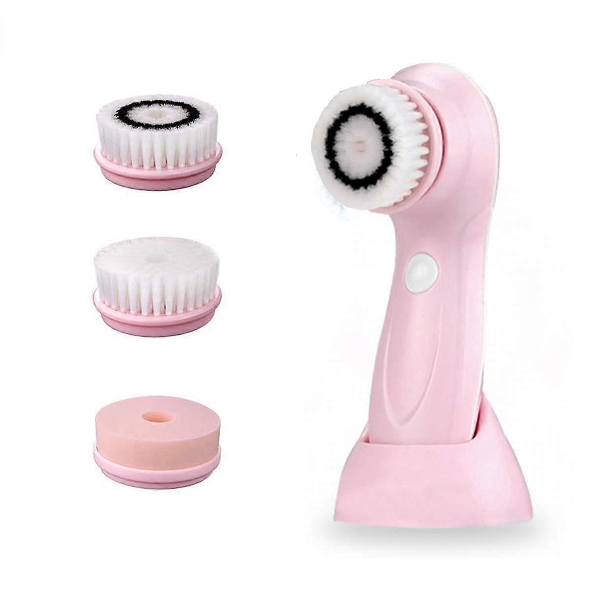Facial Cleansing Brush- Advanced cleasing Technology & 3 Brush Heads-USB Rechargeable
