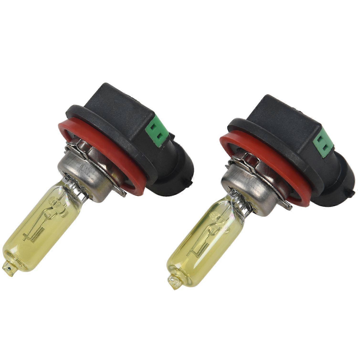 2x H8 35W Yellow Fog Light Headlight Lamp Halogen Bulb 2500K 12V