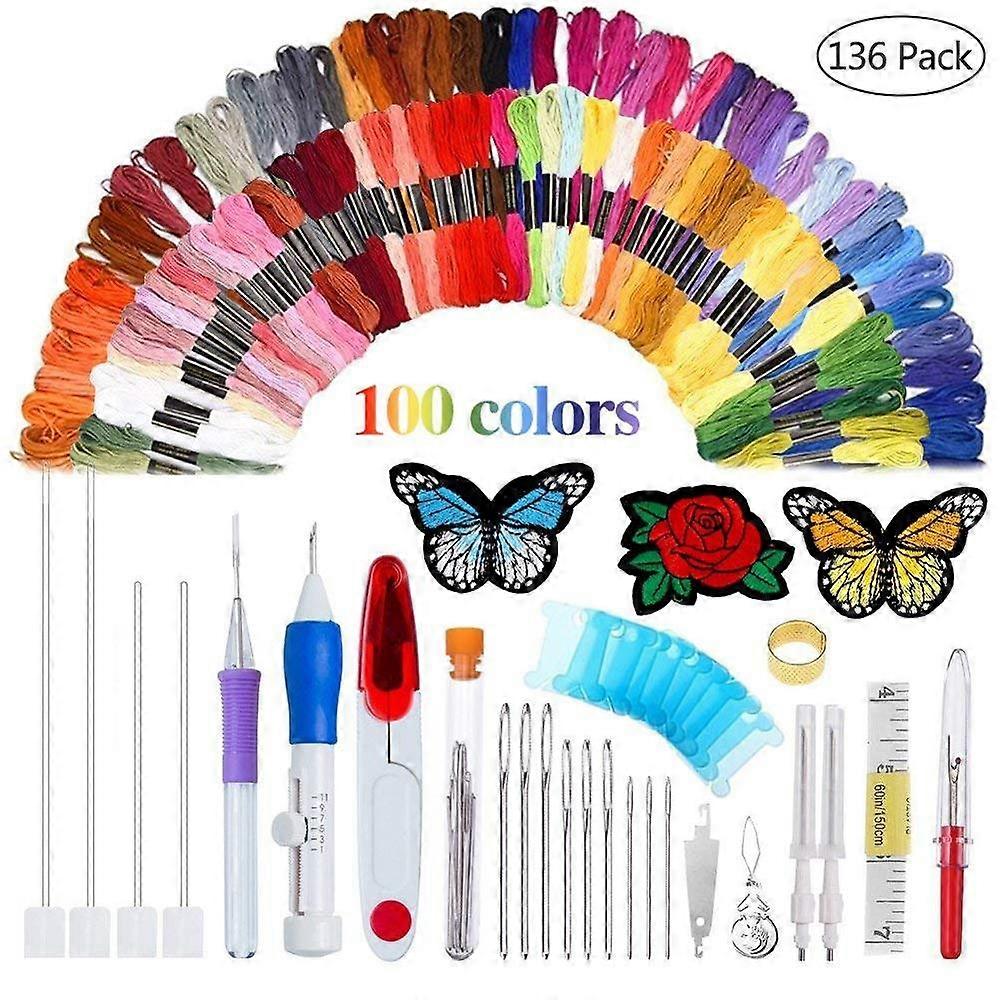 RAINBOW COLOR EMBROIDERY THREADING TOOL