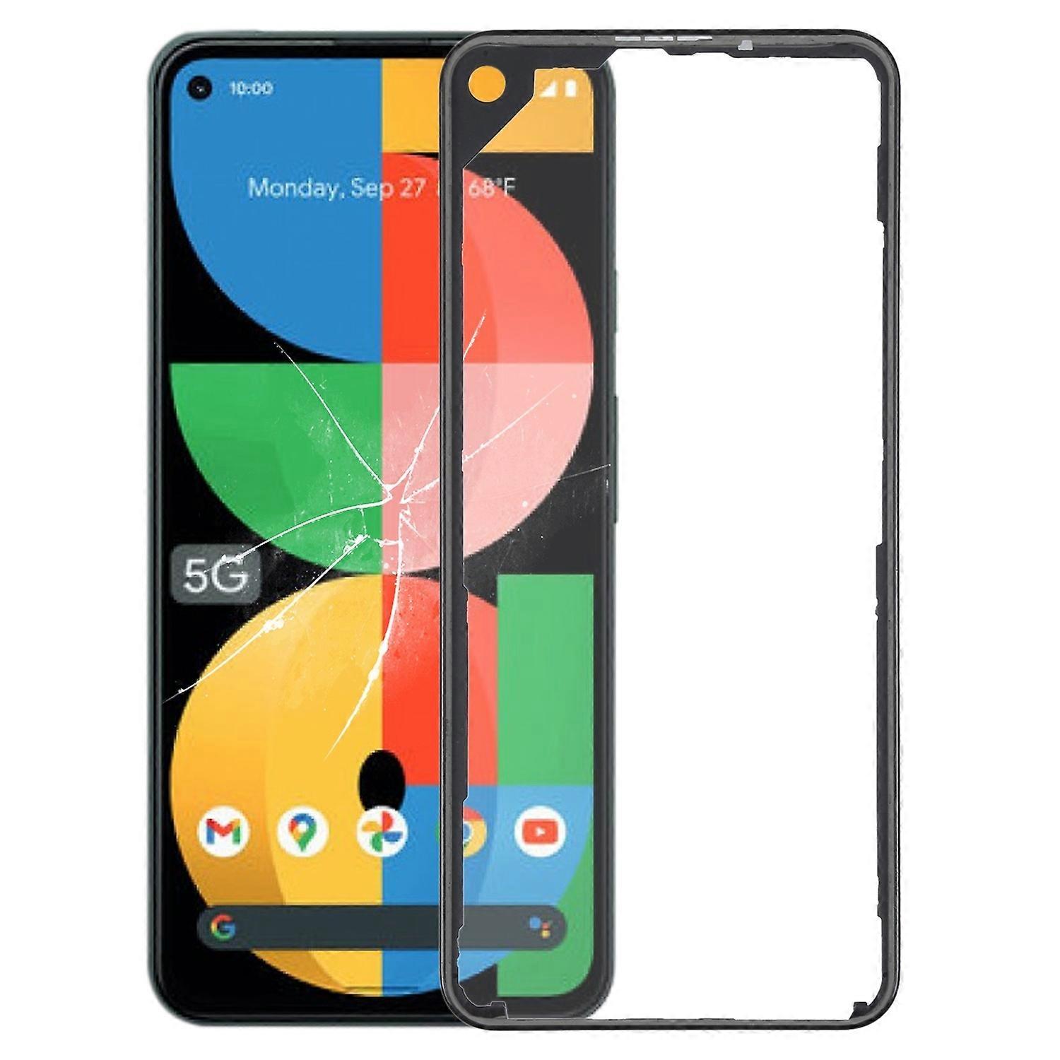 Front LCD Screen Bezel Frame  For Google Pixel 5A For Google Pixel 5A